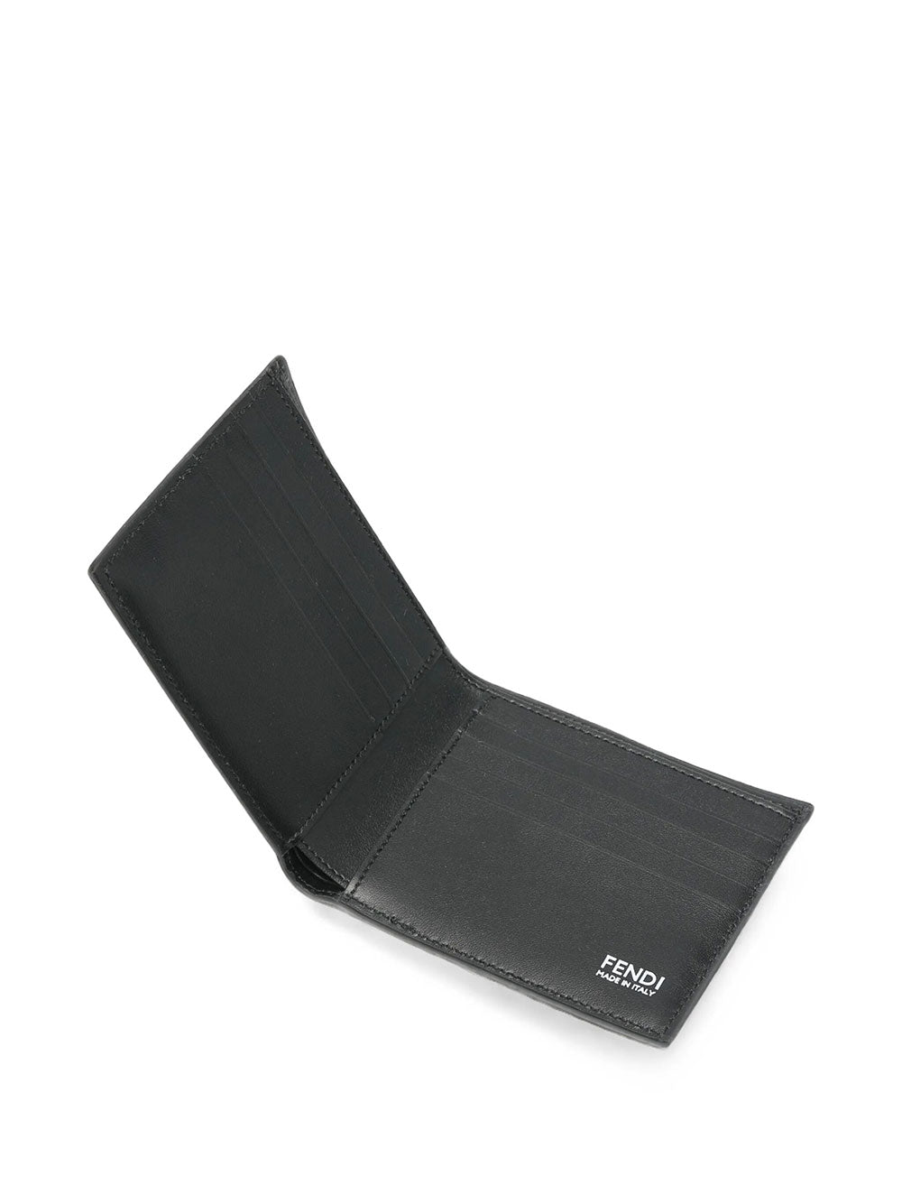 FENDI Portafoglio Ff Bi-Fold In Pelle Granata Women