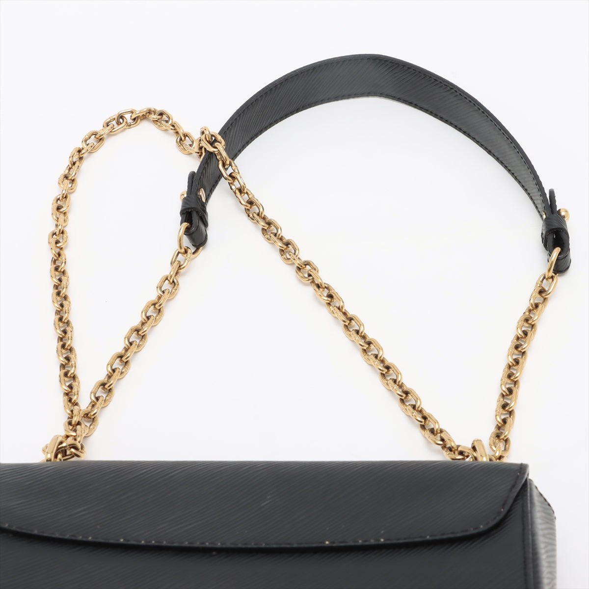Louis Vuitton Twist Handbag Epi Leather Black Leather Shoulder Bag Bag (Authentic Pre-Loved)