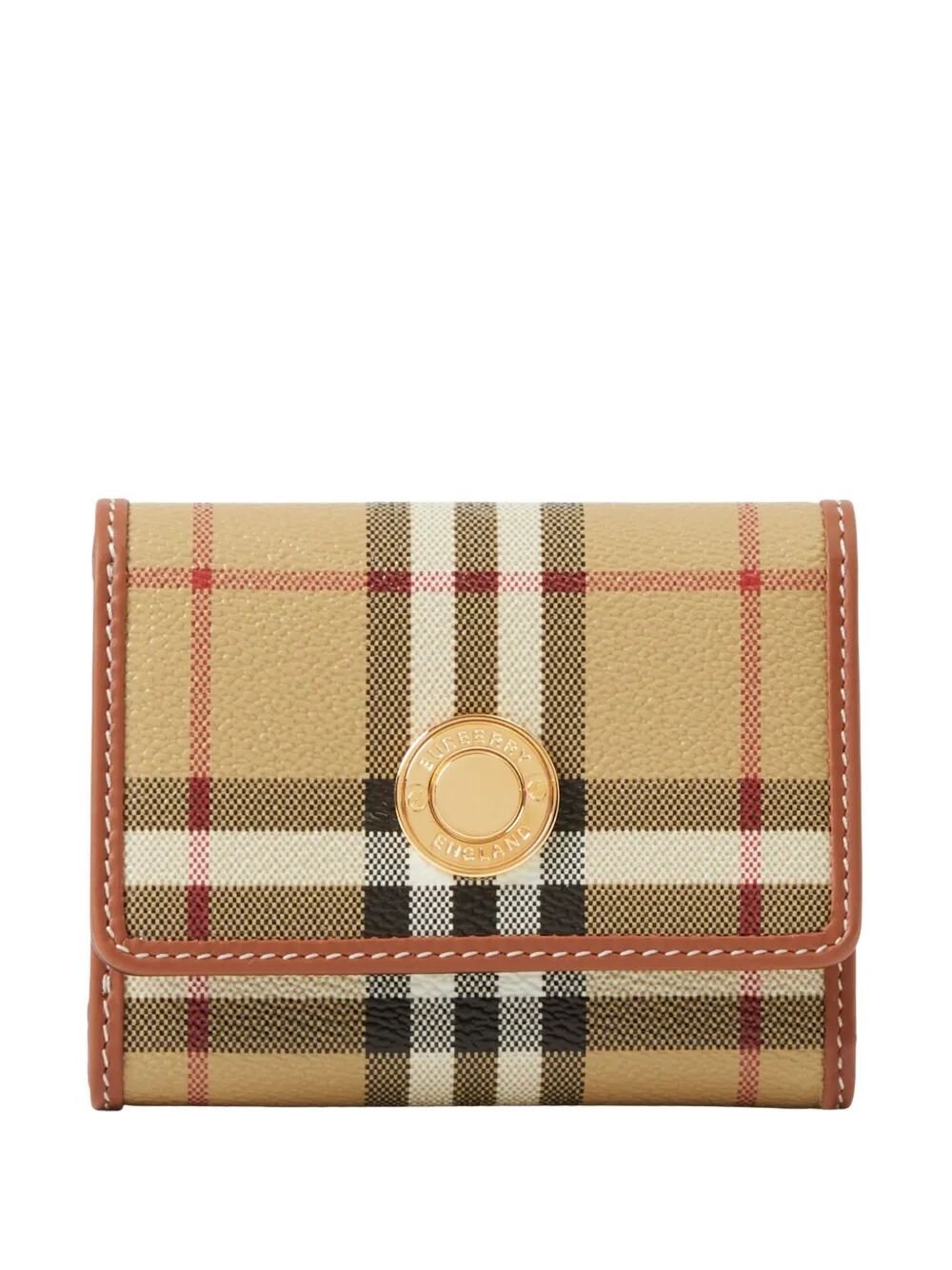 BURBERRY Burberry Women Lancaster Small Check Tri-Fold Wallet