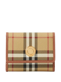 BURBERRY LONDON ENGLAND Lancaster Small Check Tri-Fold Wallet Women
