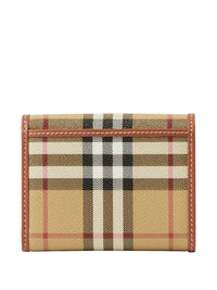 BURBERRY LONDON ENGLAND Lancaster Small Check Tri-Fold Wallet Women