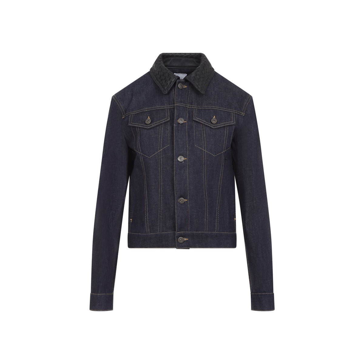 Bottega Veneta Raw Indigo Denim Jacket Women