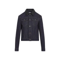 Bottega Veneta Raw Indigo Denim Jacket Women