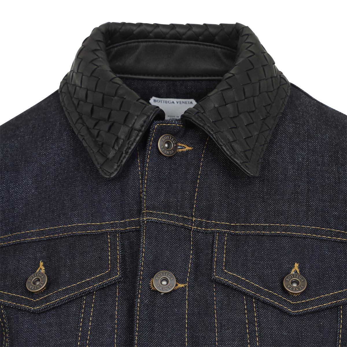 Bottega Veneta Raw Indigo Denim Jacket Women