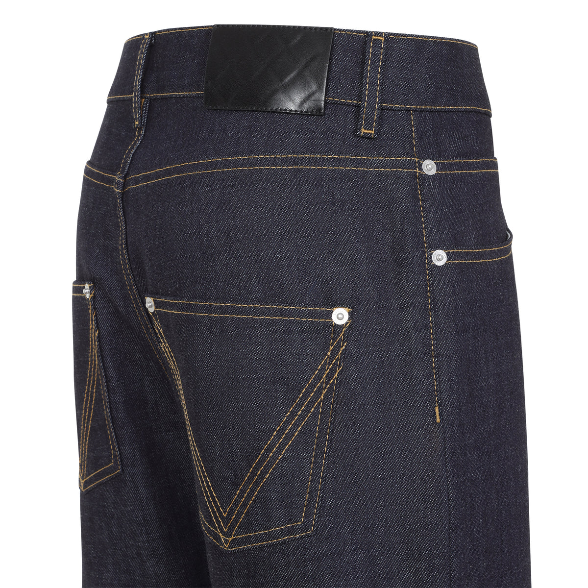 Bottega Veneta Raw Indigo Straight Denim Women