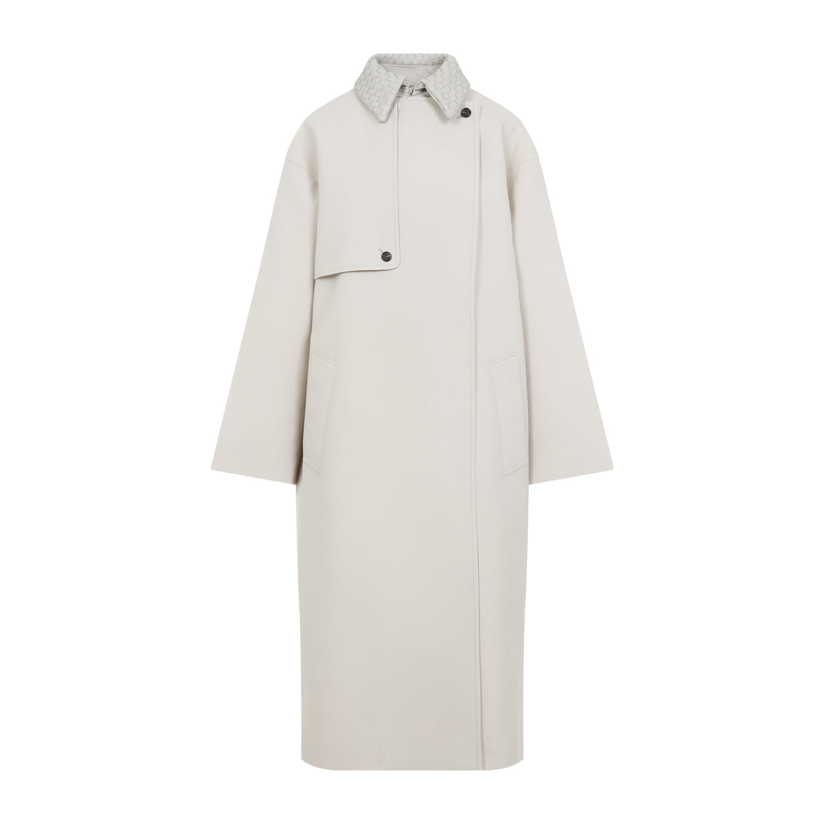 Bottega Veneta Wool Cotton Striped Coat Women