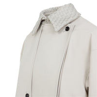 Bottega Veneta Wool Cotton Striped Coat Women