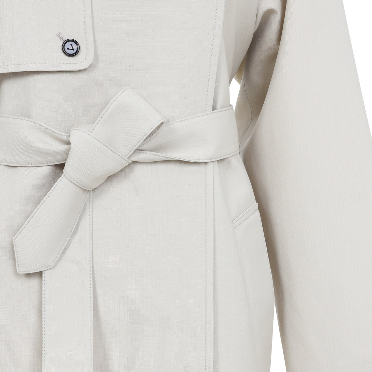 Bottega Veneta Wool Cotton Striped Coat Women