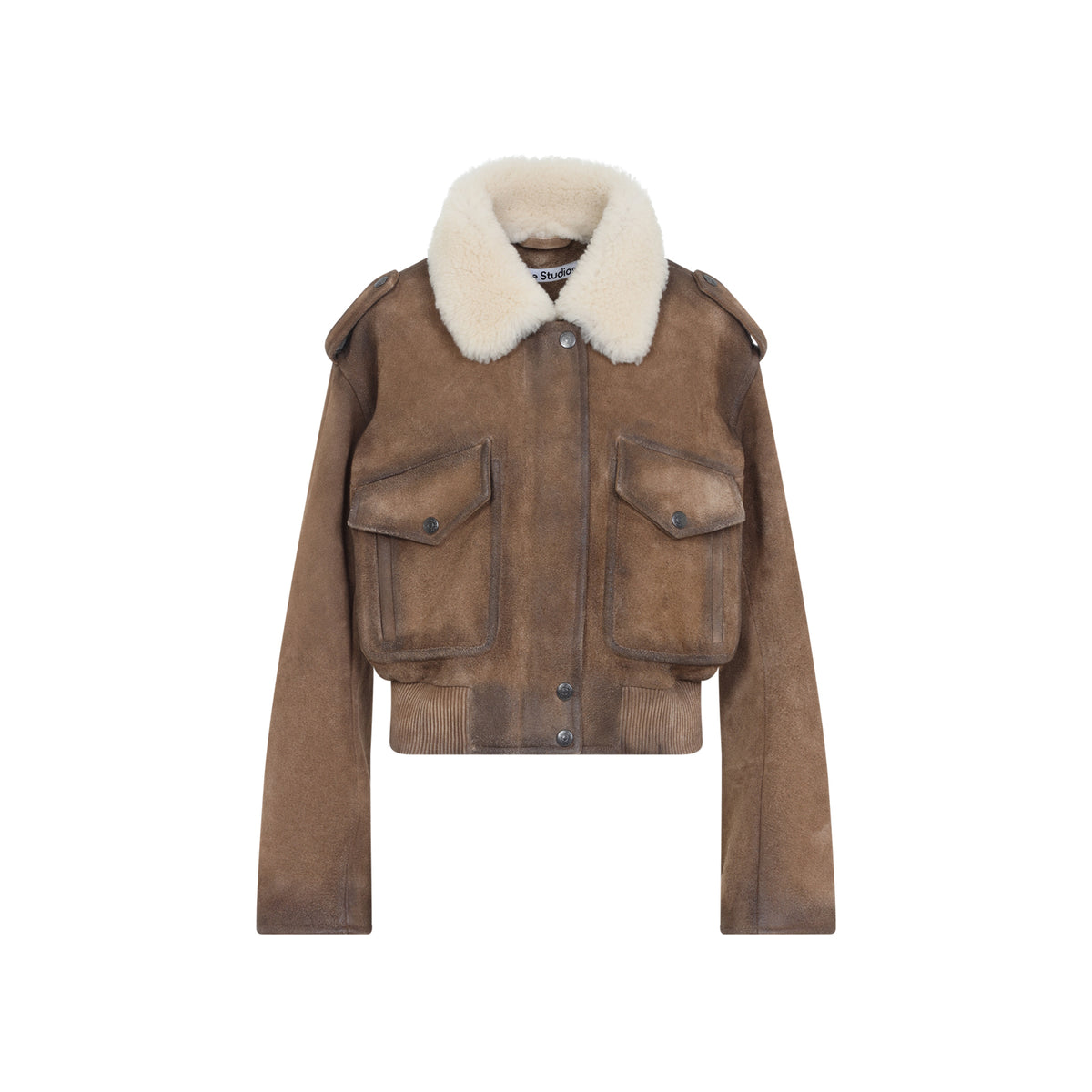 Acne Studios Leather Bomber Jacket Women