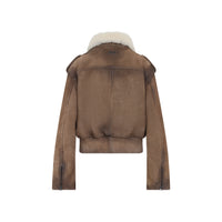 Acne Studios Leather Bomber Jacket Women