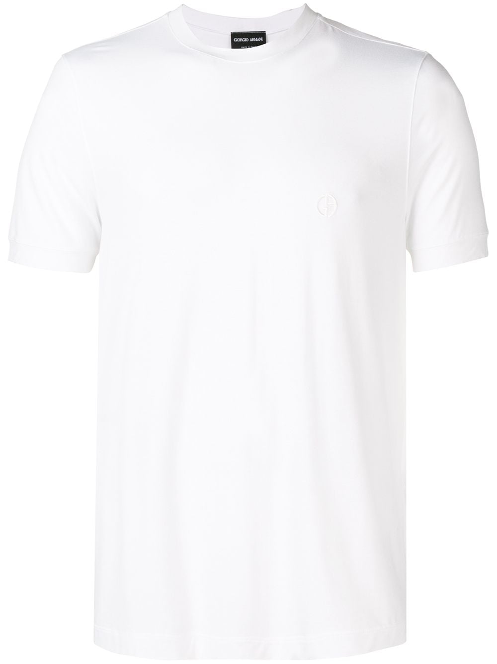 GIORGIO ARMANI Stretch Viscose Jersey Crew Neck T-Shirt Women