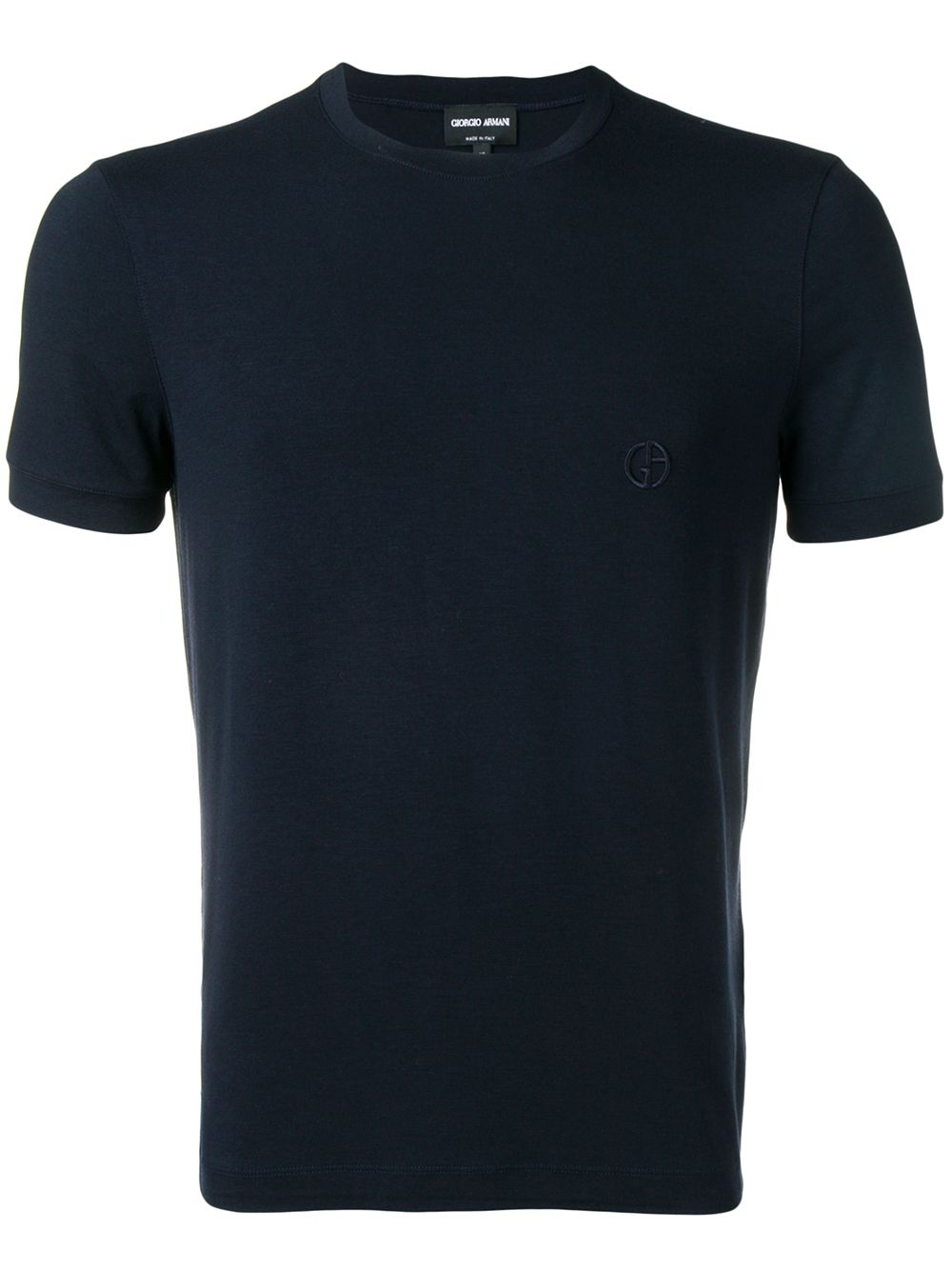 Giorgio Armani Men Stretch Viscose Jersey Crew Neck T-Shirt