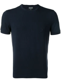 Giorgio Armani Men Stretch Viscose Jersey Crew Neck T-Shirt