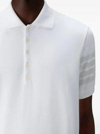 Thom Browne Men 4-Bar Cotton Piqué Polo Shirt