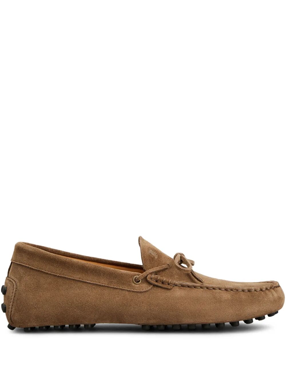 Tod's Men Gommino Suede Loafers With Lace