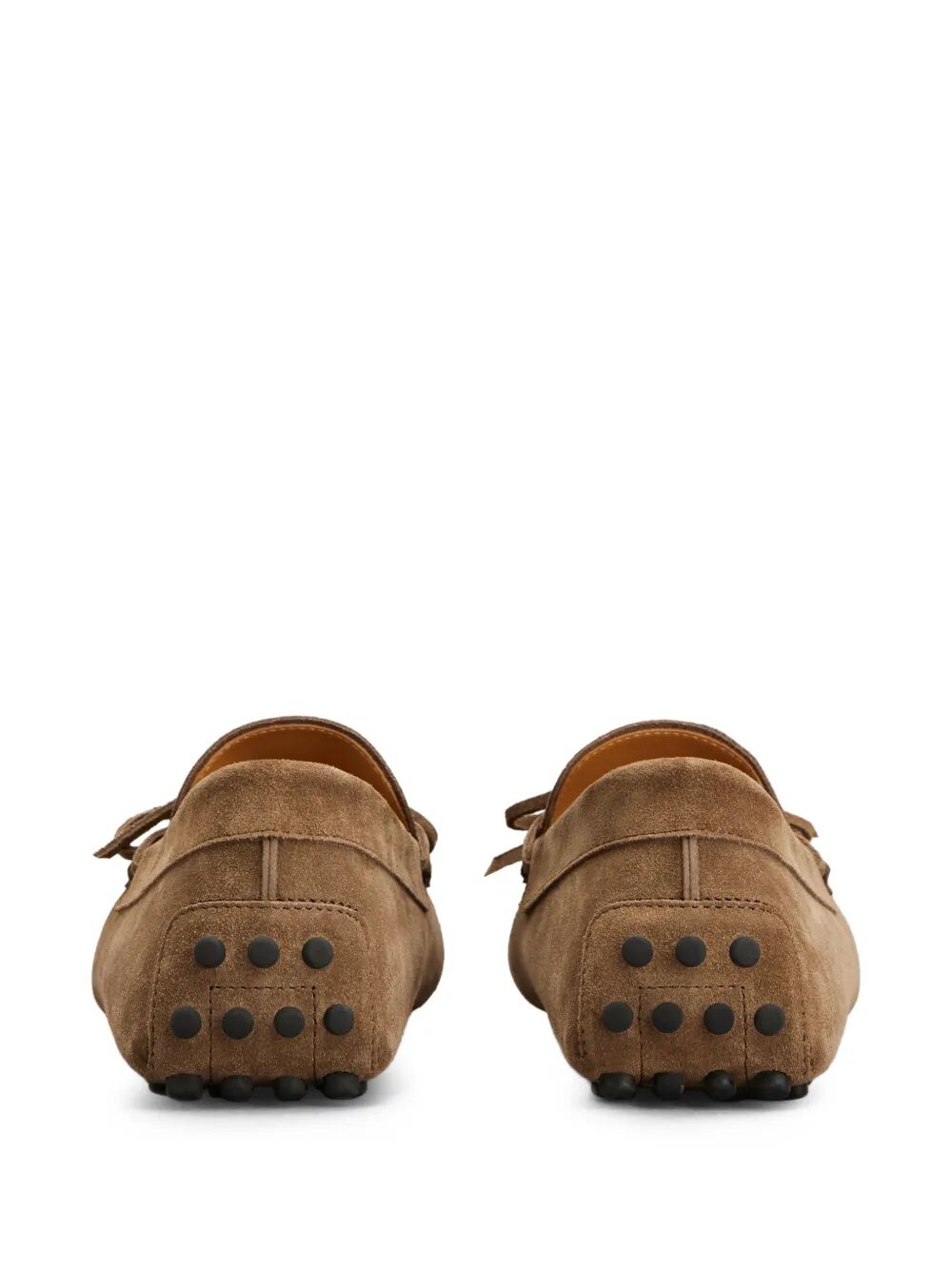 Tod's Men Gommino Suede Loafers With Lace