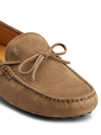 Tod's Men Gommino Suede Loafers With Lace