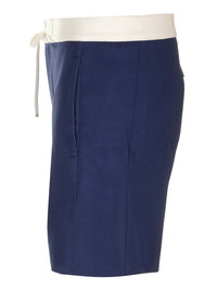 Miu Miu Miu Miu Women Blue Satin Bermuda Shorts