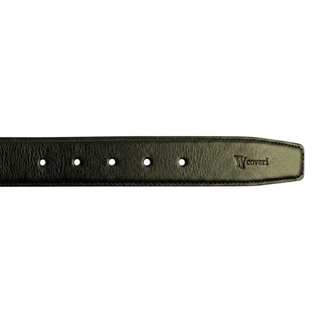 You Young Coveri A3245 Brown Leather Adjustable Mens Belt