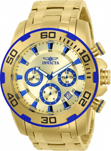 Invicta Men's Pro Diver Gold Dial Watch - 22320