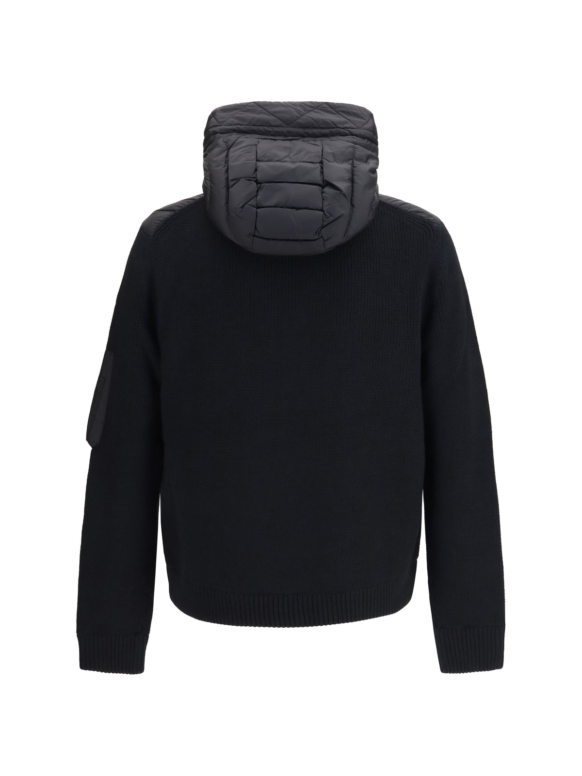 Moncler Men Cardigan With Padded Hood