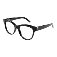 Saint Laurent Eyeglasses Cat Eye Full Rim, Black Frame and Clear Demo Lenses Lens SLM108002