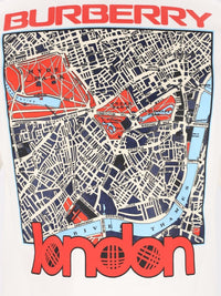 Burberry Men London Map Cotton T-Shirt