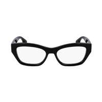 Victoria Beckham Eyeglasses Rectangle Full Rim, Black Frame and Clear Demo Lenses Lens VB2675001