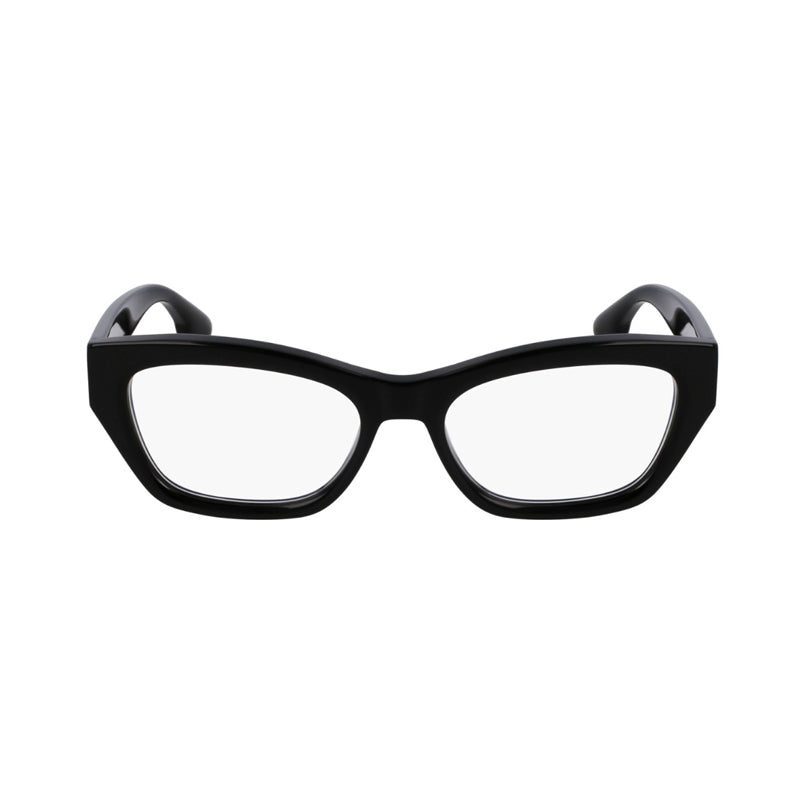 Victoria Beckham Eyeglasses Rectangle Full Rim, Black Frame and Clear Demo Lenses Lens VB2675001