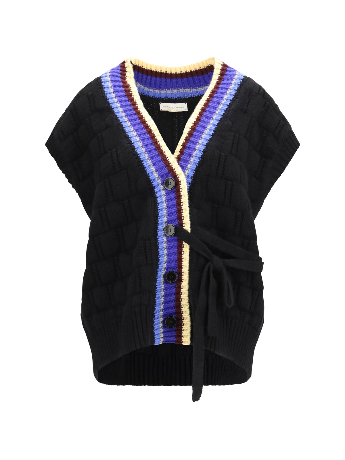 Dries Van Noten Women V-Neck Wool And Cashmere Cardigan