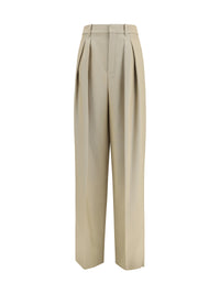 SAINT LAURENT Saint Laurent Women Tailored Wool And Silk Canvas Pants