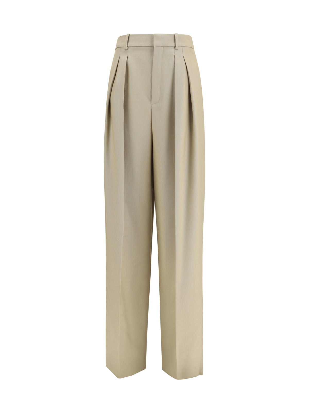 SAINT LAURENT Saint Laurent Women Tailored Wool And Silk Canvas Pants