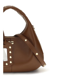 Ganni Women Mini Studded Hobo Handbag