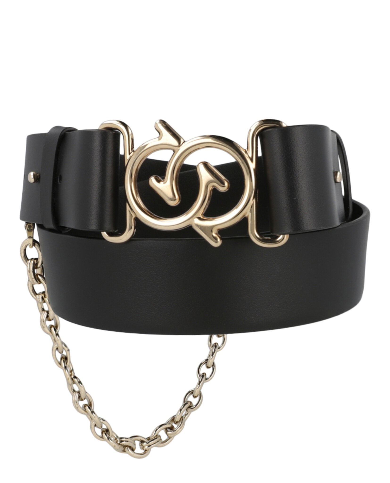 Ferragamo Womens Gancini Link Chain Belt