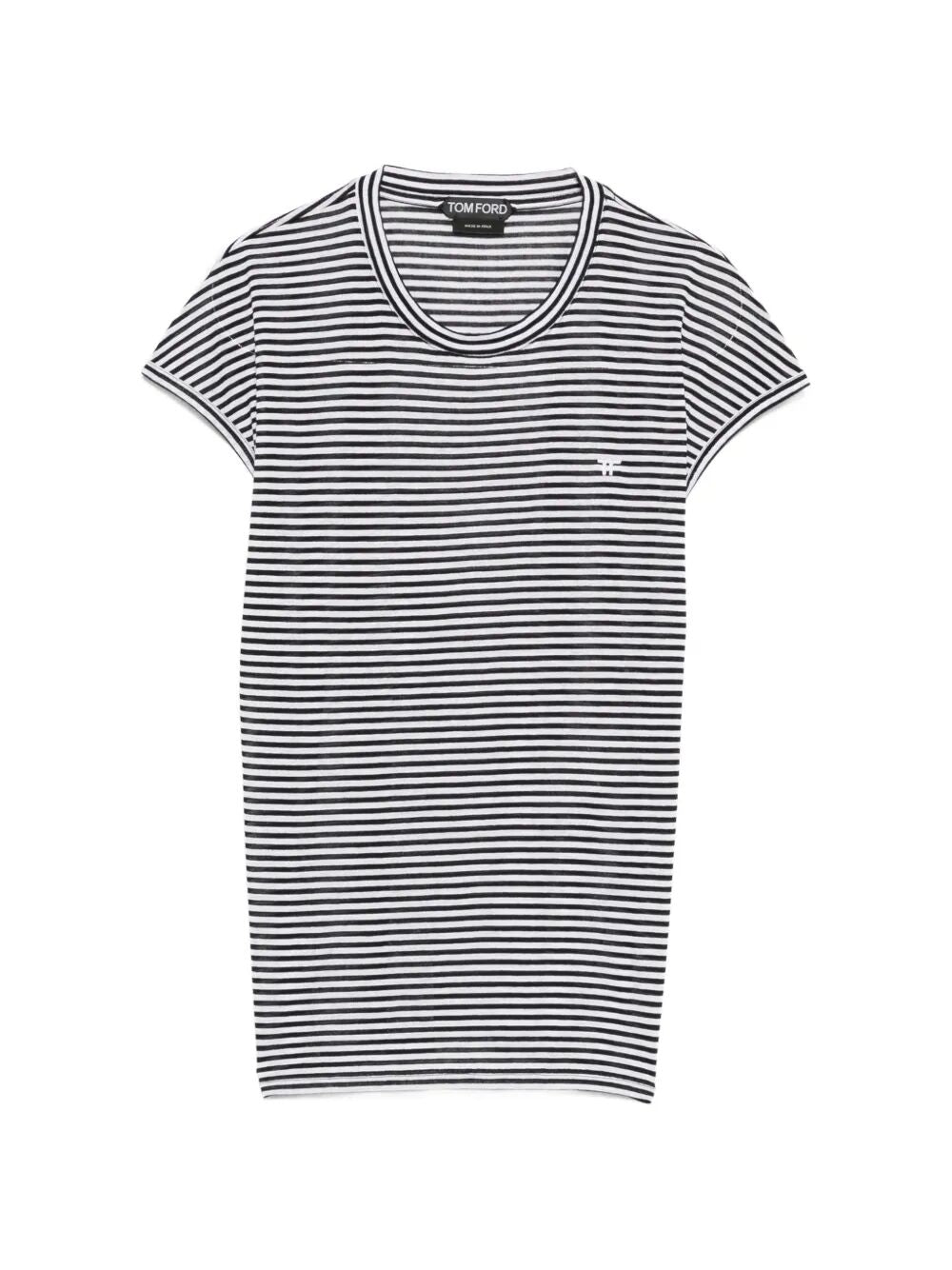 TOM FORD Striped Viscose T-Shirt Women