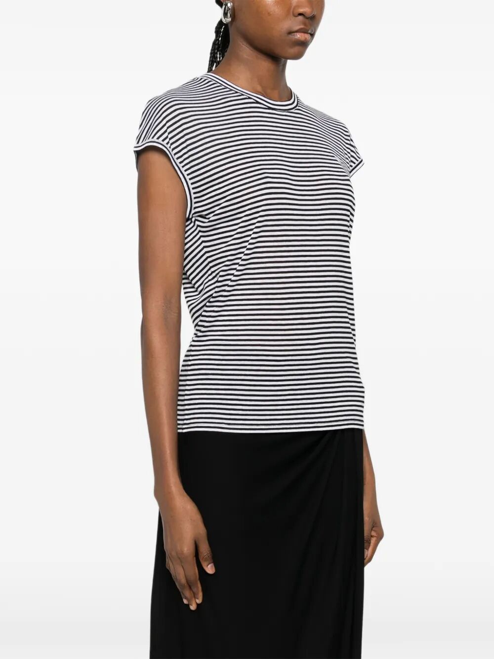 Tom Ford Women Striped Viscose T-Shirt