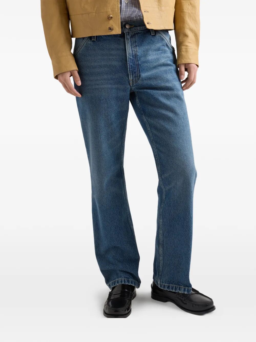 PRADA Prada Men Tight Fit And Regular Waist Washed Denim Jeans