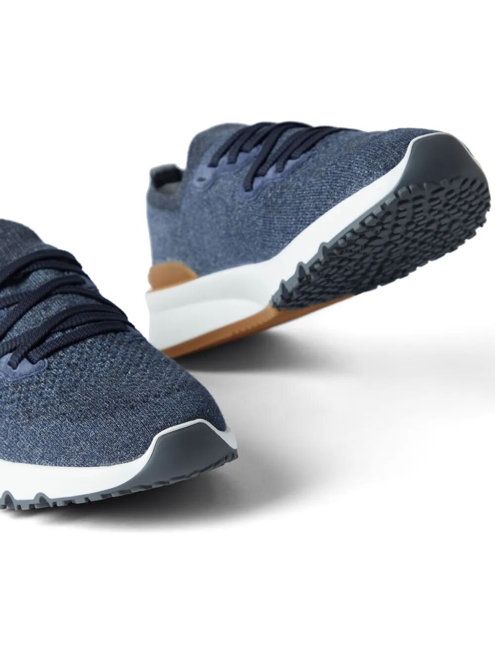 Brunello Cucinelli Men Sneakers Runner In Maglia Chiné Di Cotone