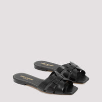 Saint Laurent Leather Tribute Flats Women