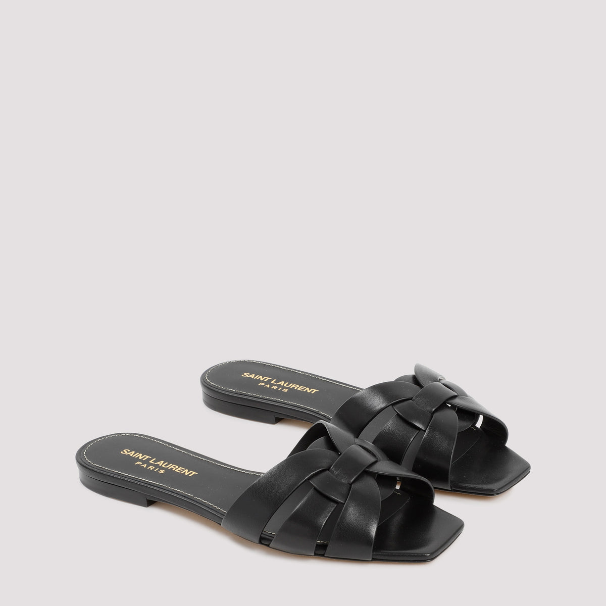 Saint Laurent Leather Tribute Flats Women
