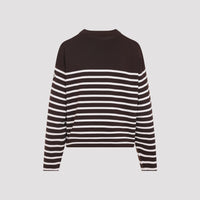 Moncler Striped Logo Knit Sweater Women