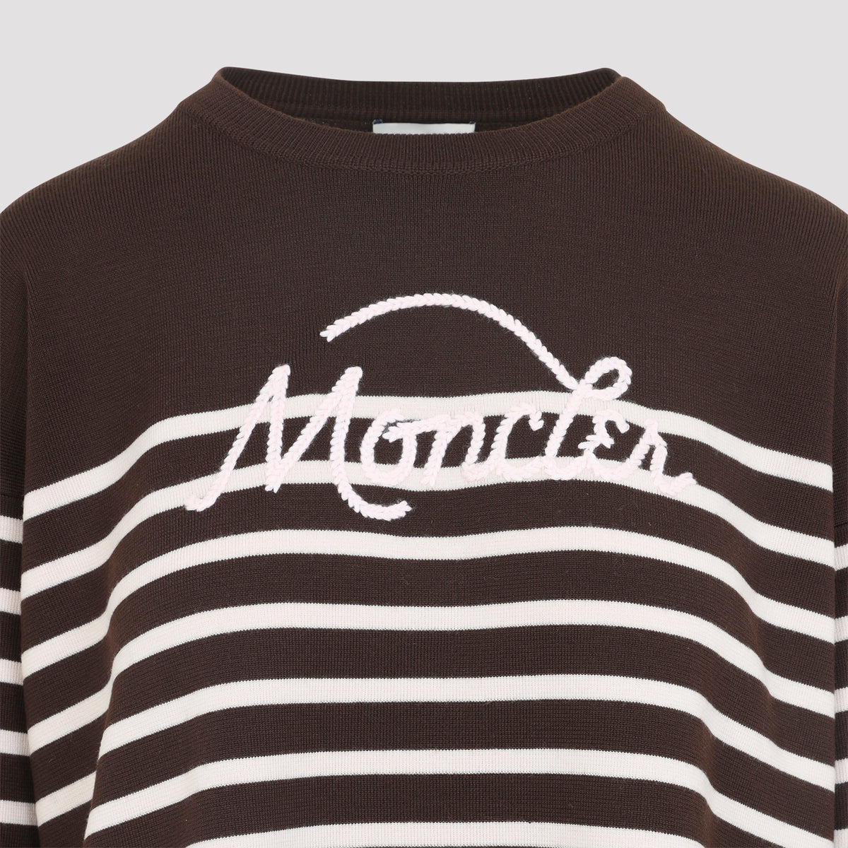 Moncler Striped Logo Knit Sweater Women