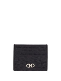 FERRAGAMO Two-Tone Gancini Card Holder Women