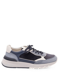 Brunello Cucinelli Men Runners In Nabuk E Camoscio