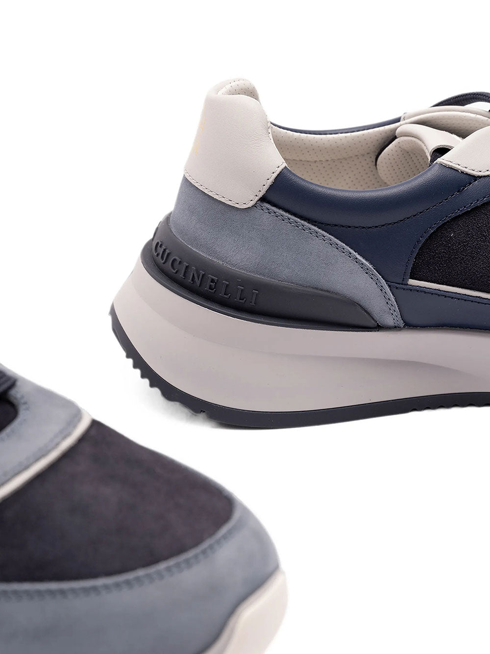 Brunello Cucinelli Men Runners In Nabuk E Camoscio
