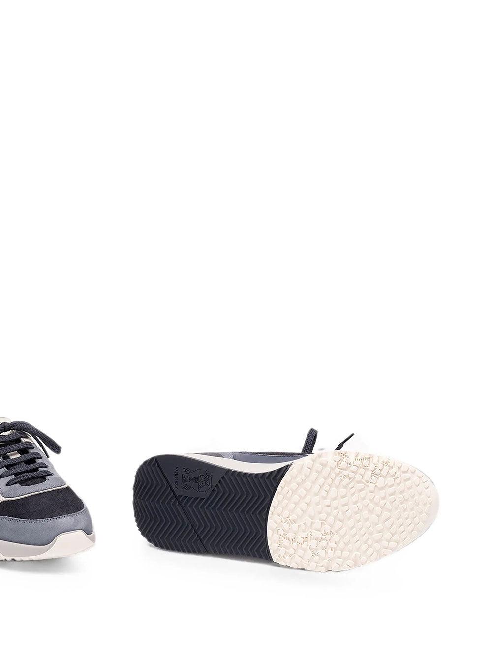 Brunello Cucinelli Men Runners In Nabuk E Camoscio