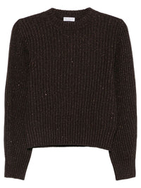 BRUNELLO CUCINELLI Brunello Cucinelli Women Sparkling & Dazzling Cashmere And Wool Ribbed Sweater