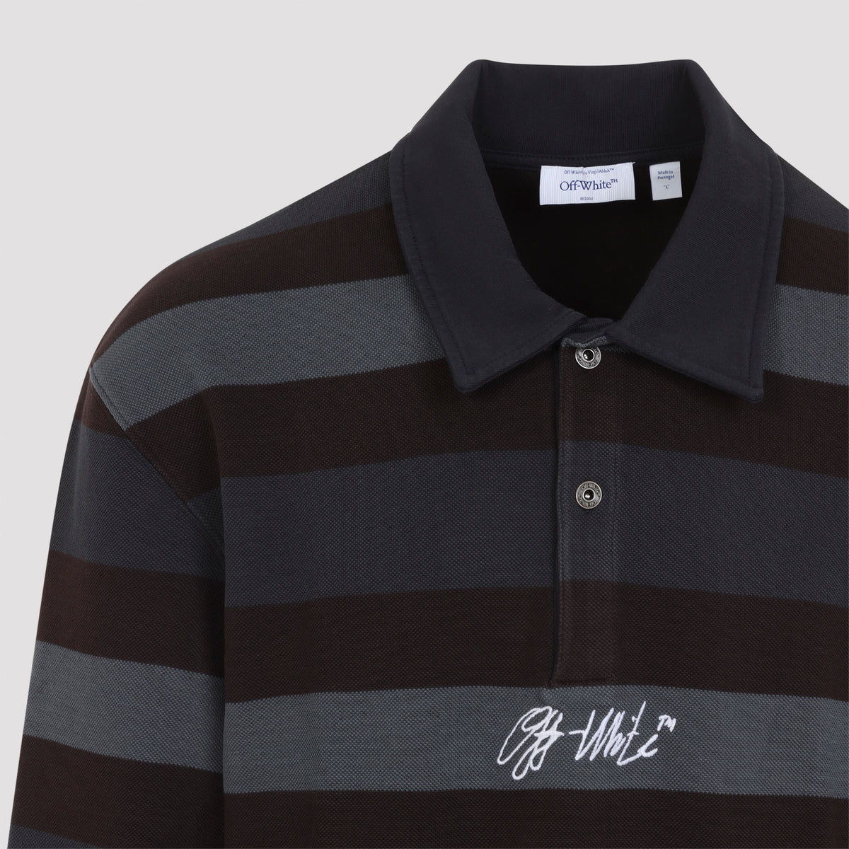 Off-White Stroke Relax L/S Polo Men