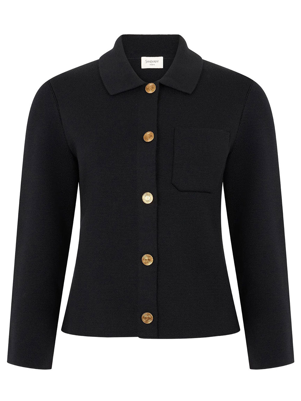 SAINT LAURENT Saint Laurent Women Polo Cardigan In Wool