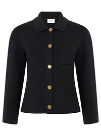SAINT LAURENT Saint Laurent Women Polo Cardigan In Wool